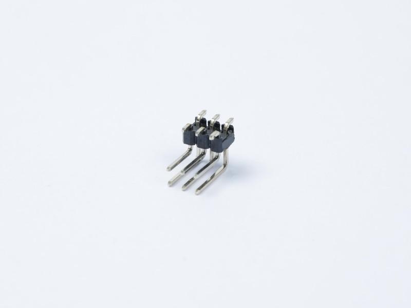Pin Header PH2.54mm Dual Row 2*3Pin Gold Plated Right Angled 90 Degree SMT