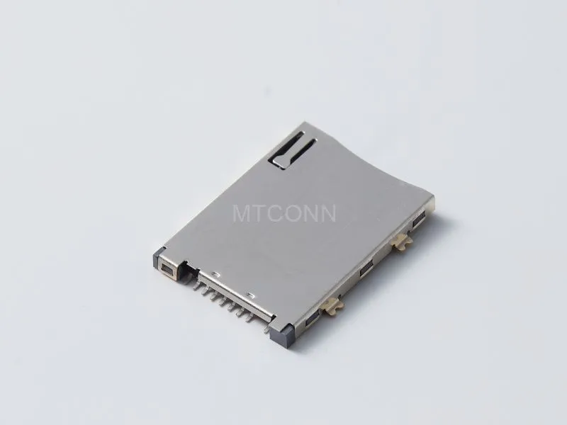 SIM Card Socket 8+1Pin Push Push Type with Positioning Pins