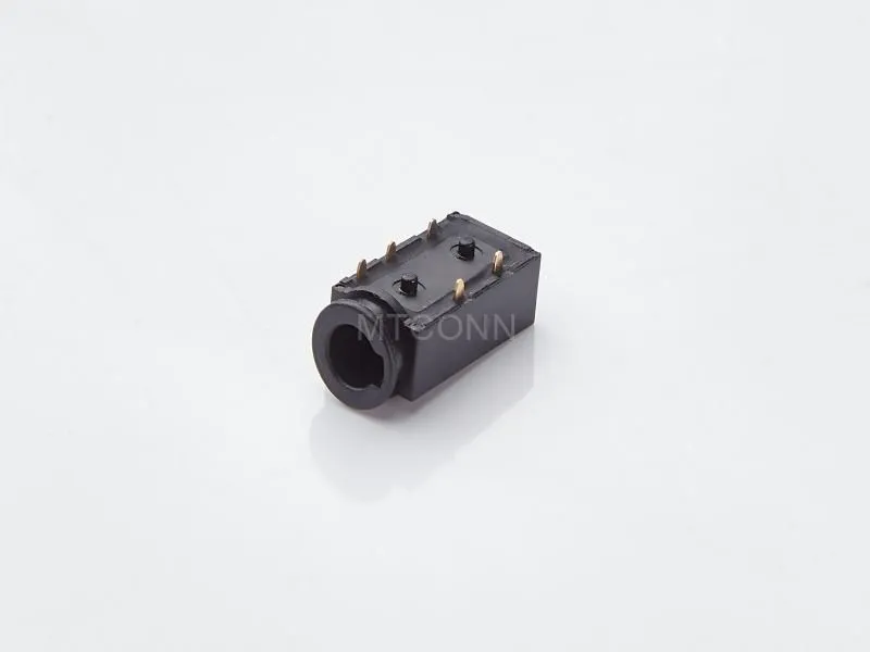 Earphone Jack Connector 5Pin 3.5mm 90 Degree DIP with Reference Pins