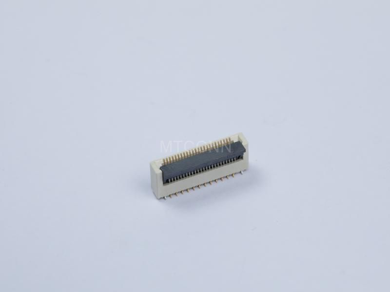 FPC Connector 0.5mm Pitch 24Pin 5.2mm Height Right Angle SMT Positive Position