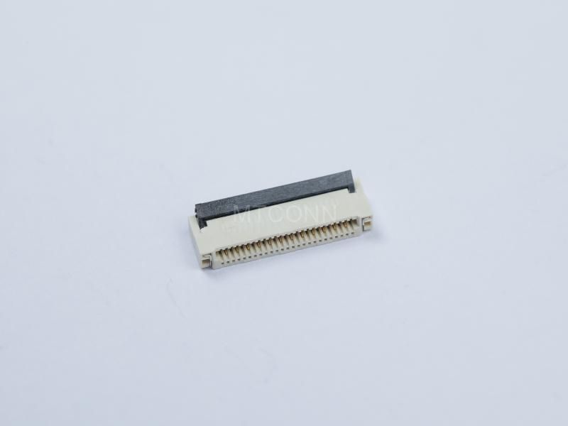 FPC Connector 1.0mm Pitch 12Pin 2.0mm Height Right Angle SMT Positive Position