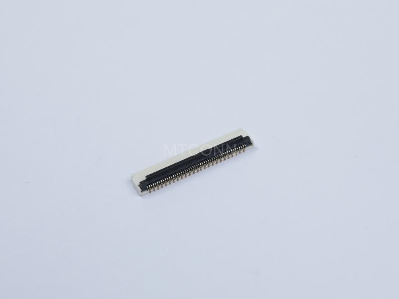 FPC Connector 0.3mm Pitch 51Pin 1.0mm Height Right Angle SMT Front Insert Back Lock