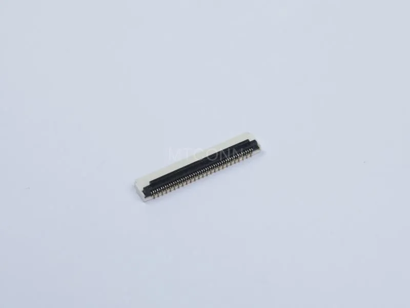 FPC Connector 0.3mm Pitch 51Pin 1.0mm Height Right Angle SMT Front Insert Back Lock