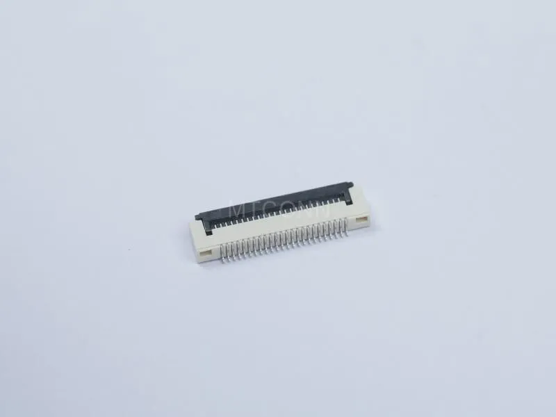 FPC Connector 0.5mm Pitch 24Pin 1.53mm Height Right Angle SMT Front Insert Front Lock
