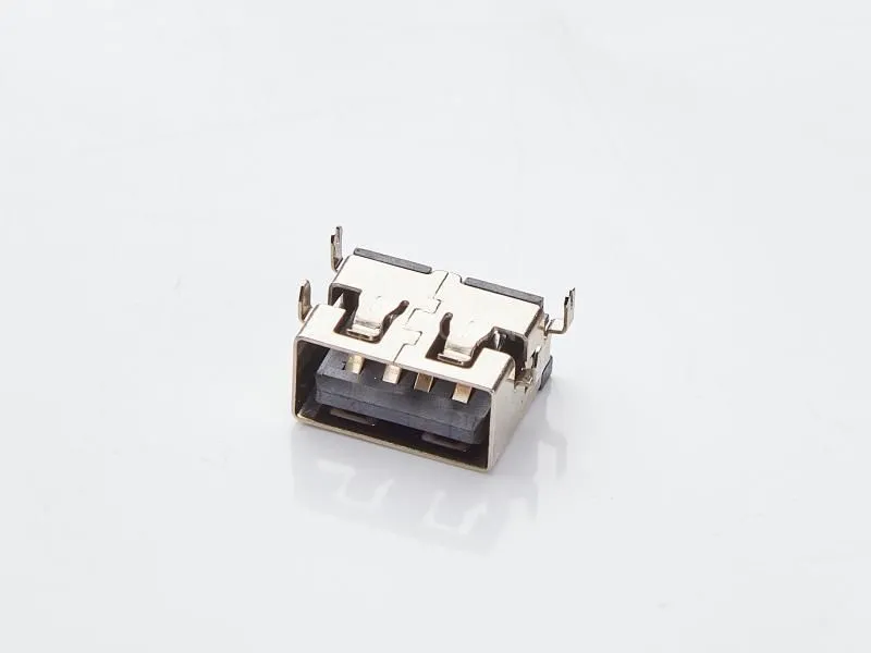 USB 2.0 Connector 4 Pin Right Angle SMT Sinking Type