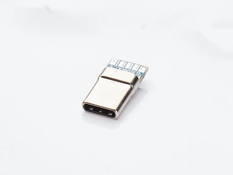 USB Type C Connector Plug 5Pin Soldering Wire