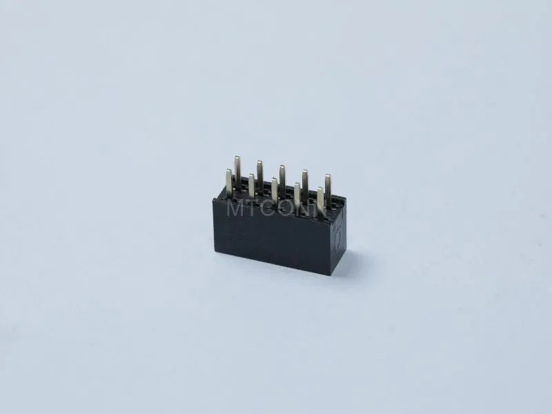 Female Header PH2.54mm Double Row 5*2Pin H5.7 180 Degree DIP