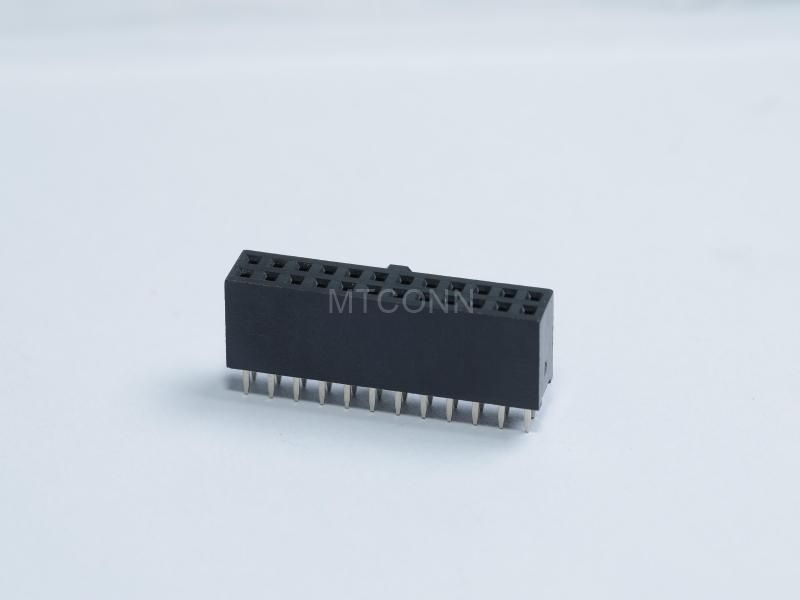 Female Header PH2.54mm Double Row 12*2Pin 180 Degree DIP