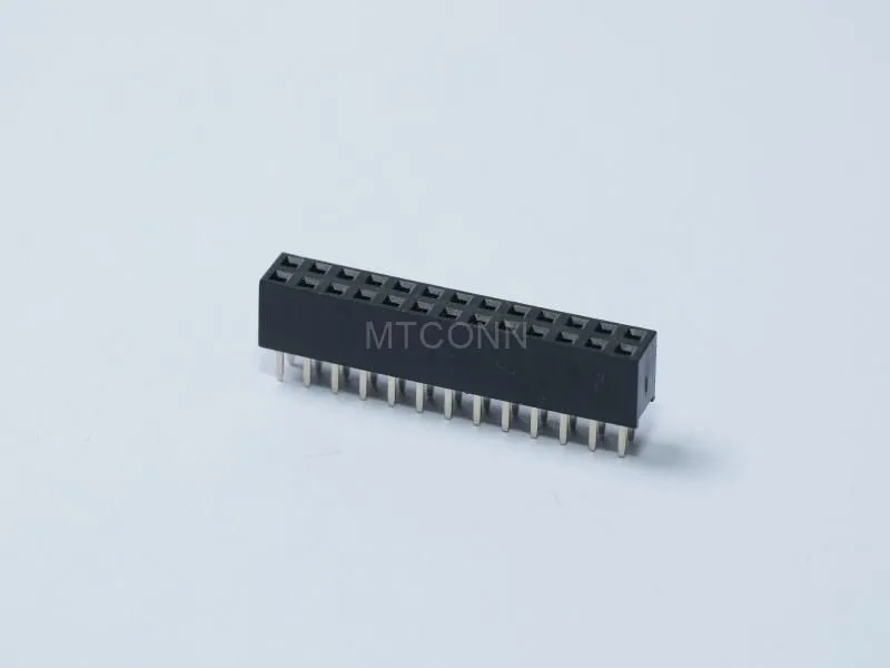Female Header PH2.54mm Double Row H5.7mm 13*2Pin 180 Degree DIP