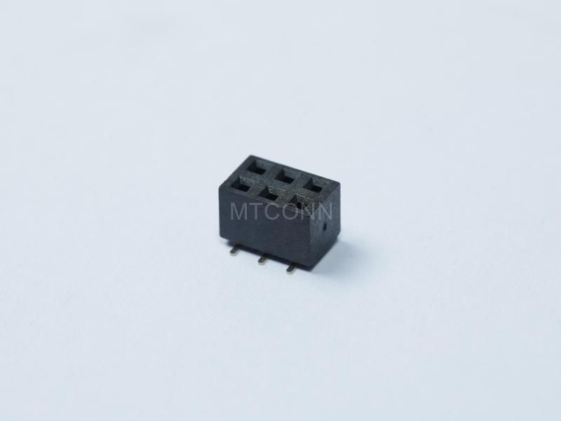 Female Header PH2.54mm Double Row 3*2Pin 180 Degree SMT