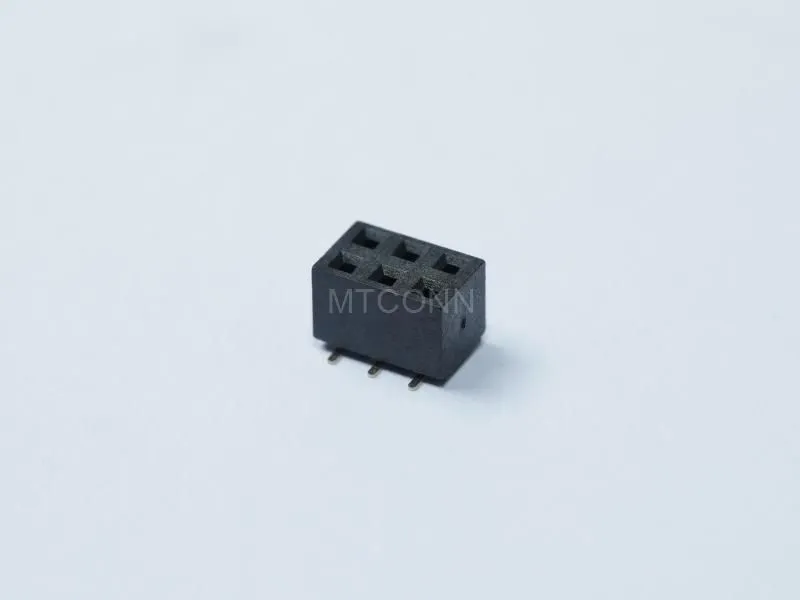 Female Header PH2.54mm Double Row 3*2Pin 180 Degree SMT