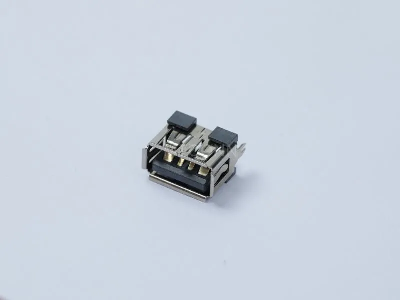 USB 2.0 Connector 4 Pin Vertical T/H 10mm Length Curl Port
