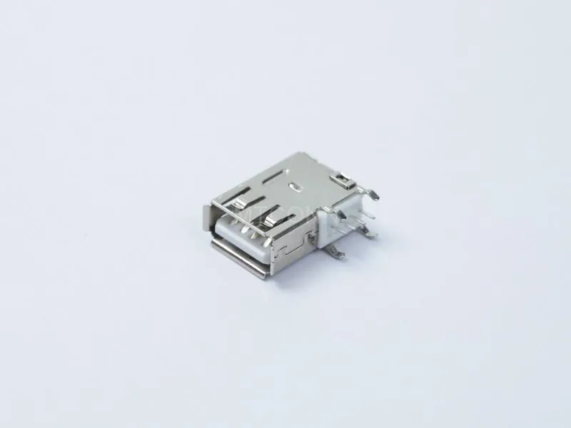 USB 2.0 Connector 4 Pin R/A T/H 19.3mm Length Side Insert