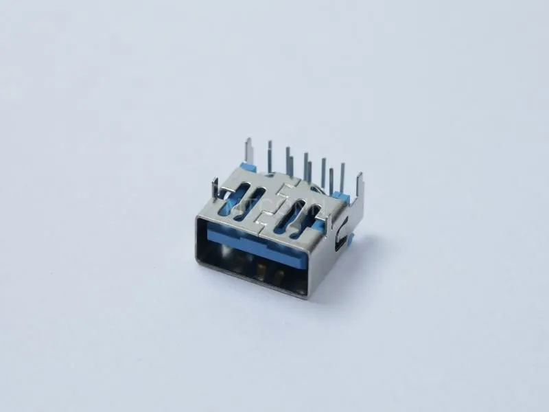 USB 3.0 Connector 9 Pin 12.5mm Length R/A T/H Type