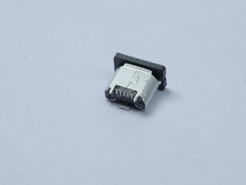 Micro USB Connector 5 Pin 5.7mm Length Vertical SMT Edge Curl Type