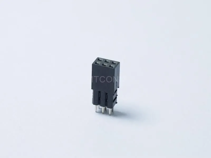 Female Header Double Row PH2.54mm 3*2Pin H13.58 180 Degree DIP