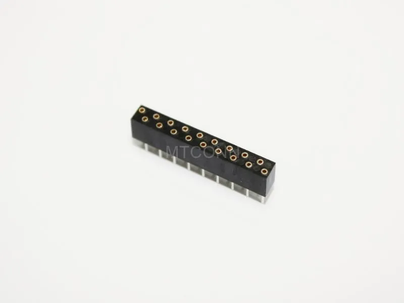Female Header PH1.27mm Dual-Row 2*9Pin 180 Degree DIP