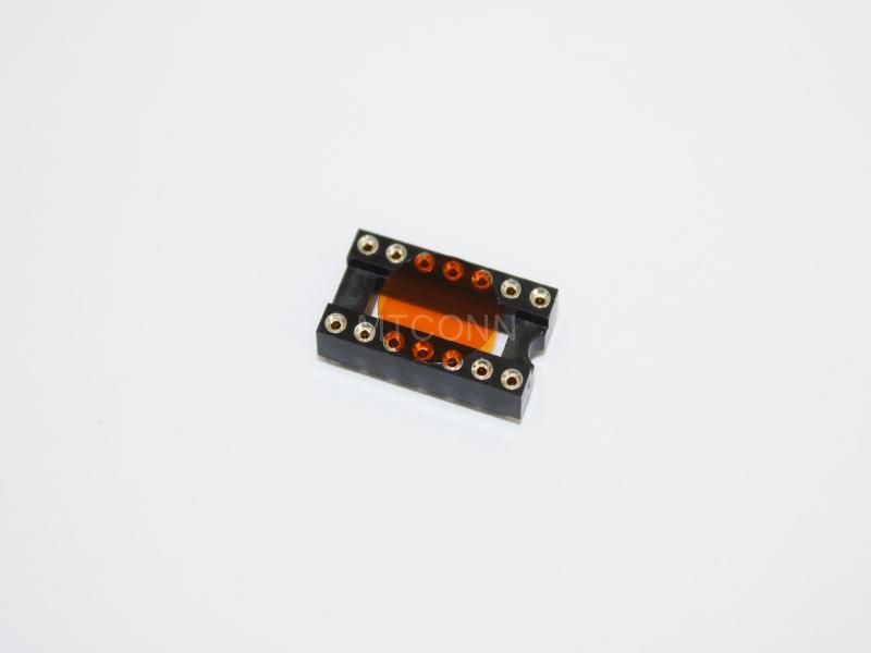 Female Header Dual Plastic Dual Row 2*7 Pin 180 Degree DIP