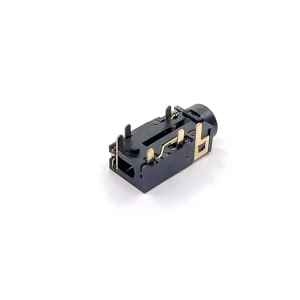 Earphone jack 6 pins DIP horizontal