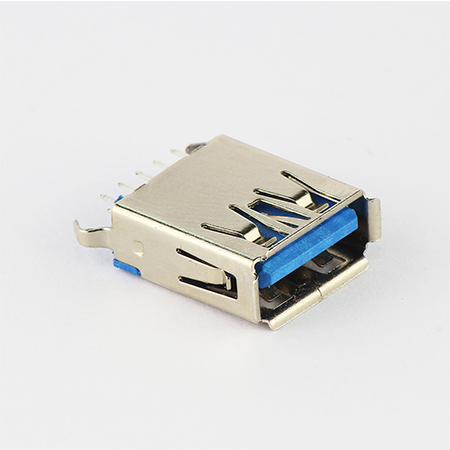 180 degree DIP blue USB3.0 9P USB connector
