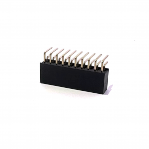 2*2-2*40 pins 2.54mm pitch right angle female header connector