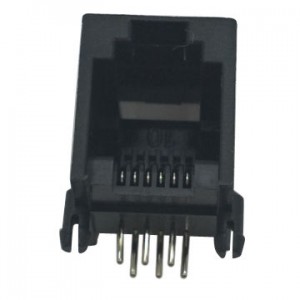 Professional Manufacturer 6p6c RJ11 Connector With Black Color