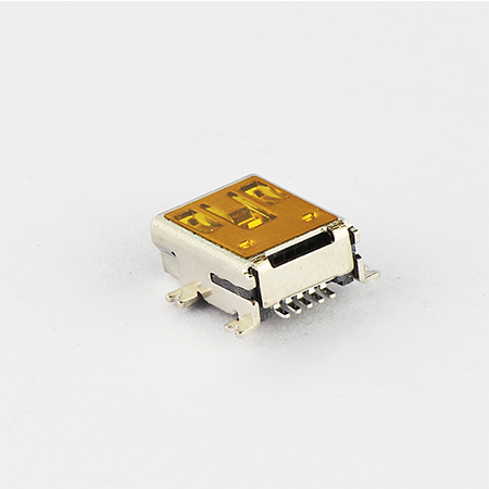Gold color 5P Mini USB connector