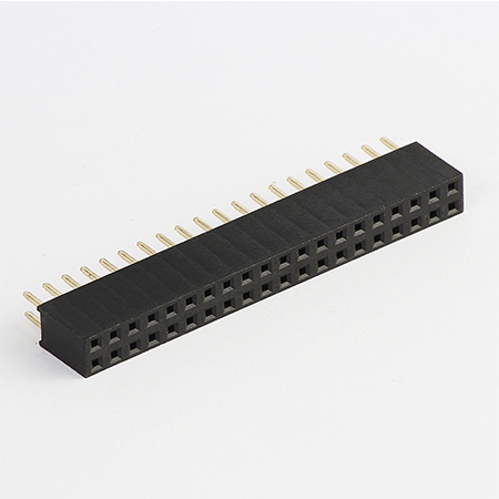 2.54mm dual rows 180 DIP Female Header